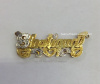 Real 10K 3-D Name Plate /with free chain #16